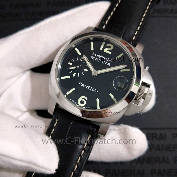 Copy Panerai Luminor Marina Ladies Watch Ss Black Face